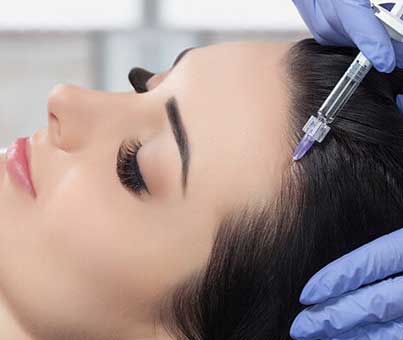 Mesogel injection for hair